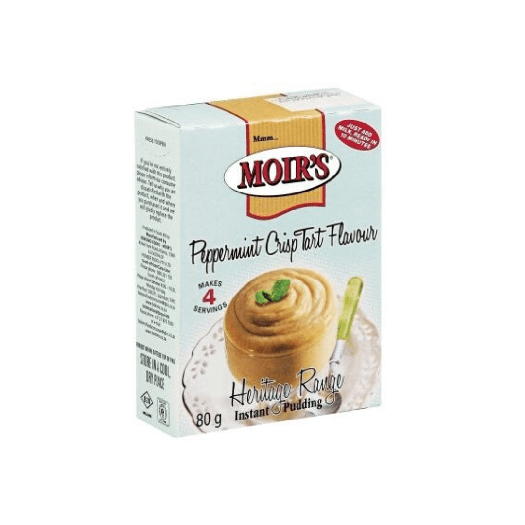 MOIRS INSTANT PUDDING PEPPERMINT CRISP TART FLAVOUR 80G food CULTURE