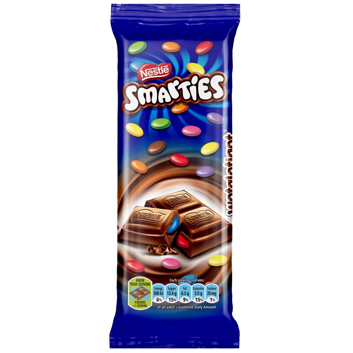 Nestle Milk Choc Bar With Smarties 80g – @food CULTURE