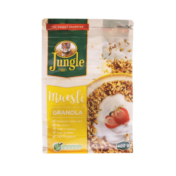 Rich result on Googles SERP when searching for "Jungle Museli Granola" 1kg