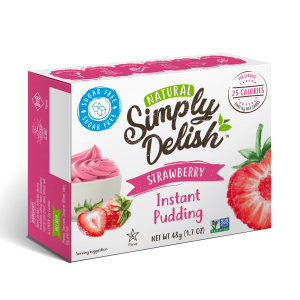 Rich result on Googles SERP when searching for "Simply Delish Strawberry Instant pudding"