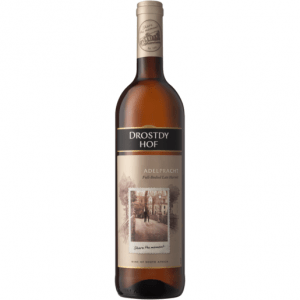 Drostdy Hof Adelpracht Late Harvest 750ml: Fresh, full-bodied and bursting with dried fruit flavours, this wine has a beautiful light-straw colour with golden tinges.